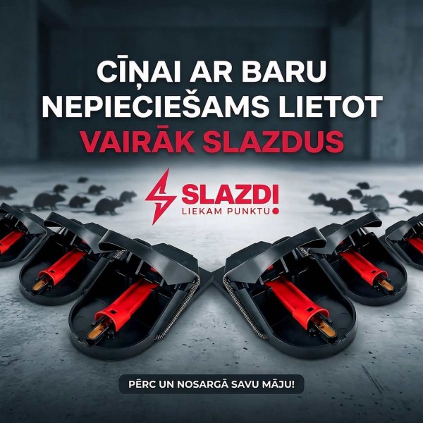 Kāpēc cīņai ar peļu baru nepieciešams lietot vairāk slazdus